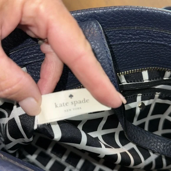 Kate Spade Navy and Cream Satchel - Picture 9 of 15